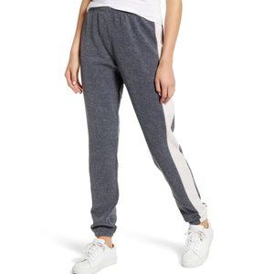 Wildfox Track Star Knox Fleece Gray Sweatpants NWT